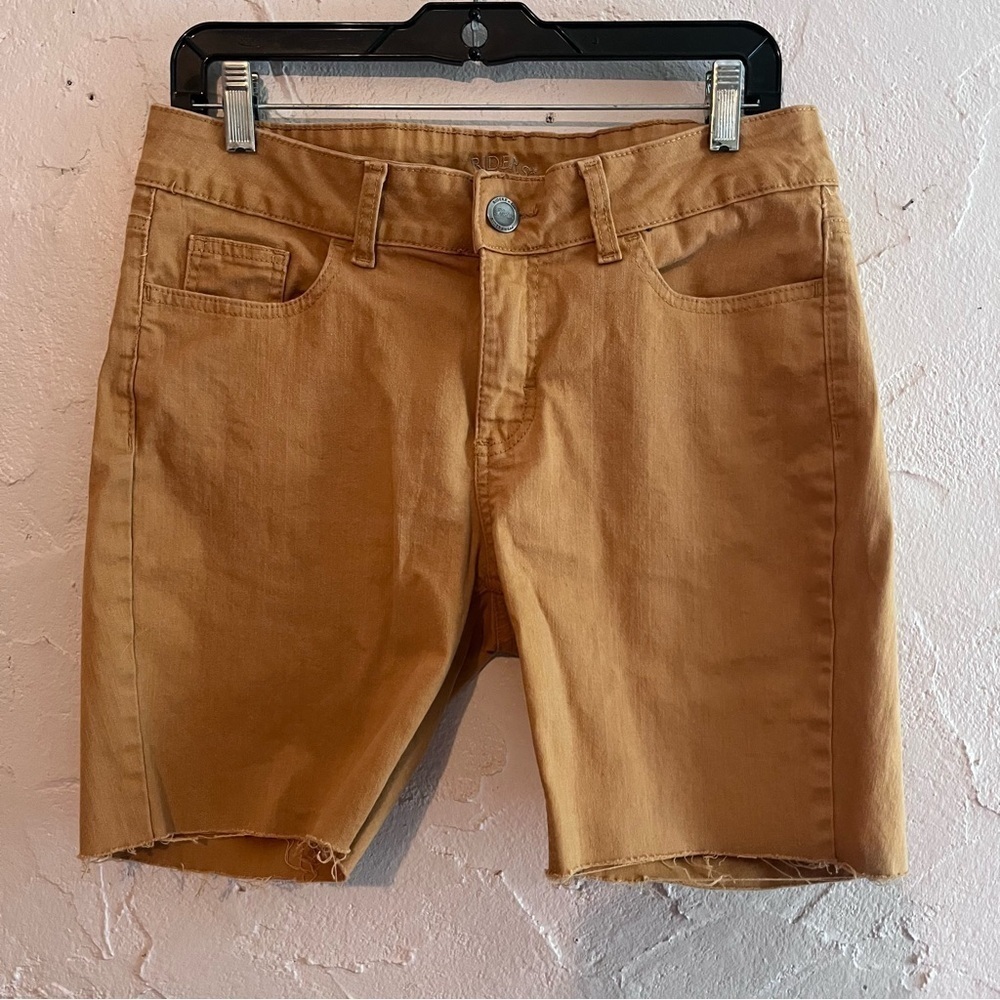 Riders by Lee Mustard Yellow Cut Off Jean Shorts